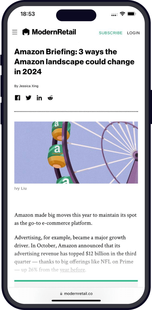 Modern retail mobile